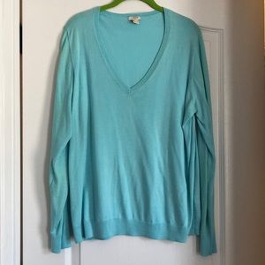 Used J Crew brand long sleeve v-neck top.
